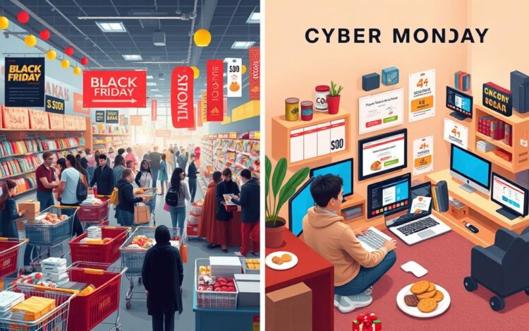 Was ist der Unterschied zwischen Black Friday und Cyber Monday?